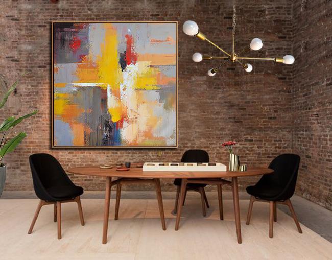 Palette Knife Contemporary Art #L55A - Click Image to Close